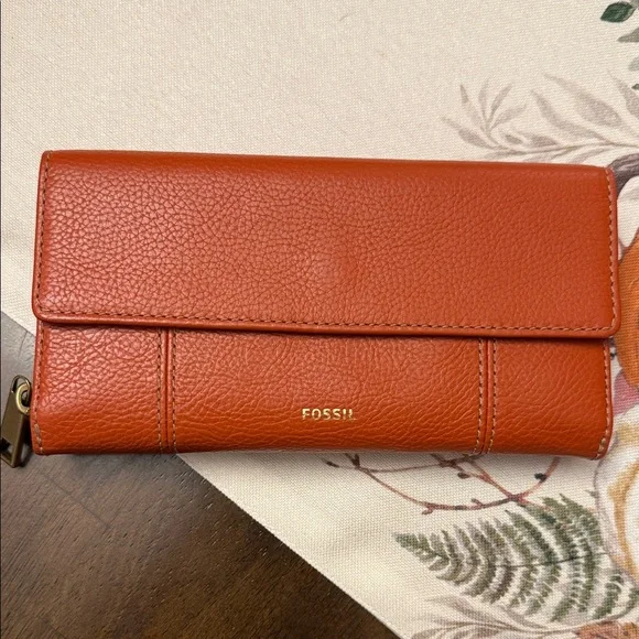Fossil Women's Bold Orange Tote and Wallet ❤️FINAL SALE❤️ - Picture 7 of 9